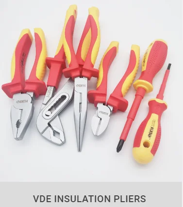 Hongbao Insulated Hand Tool Cutting Vde Combination Pliers