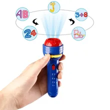 Children's Projection Flashlight Toy Early Education Cognitive Sleeping toys 8 Image projection