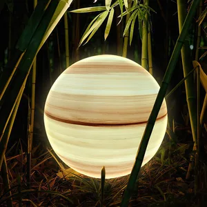 Remote Controlled Plastic RGB Color Changing Led Orb Landscape Light