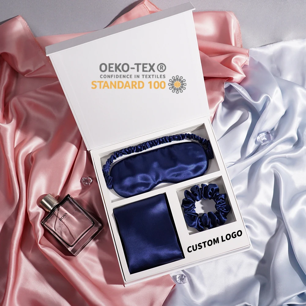 Wholesale 100 Mulberry Silk Pillowcase Gift Set For Women Customized