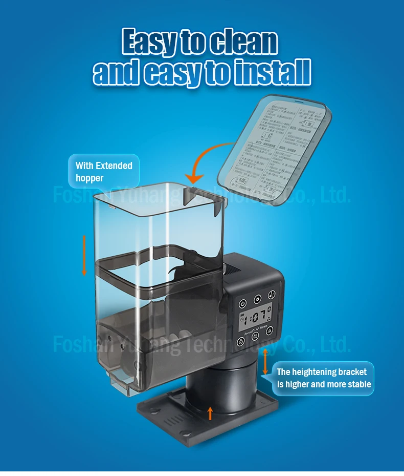 Jebao&Jecod DFD Series 1000ml Eco-friendly Plastic Square Aquarium Automatic Bluetooth Smart IC Control Fish Living Room Box product detail 5