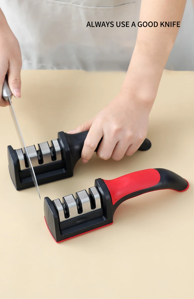 Handheld Multi-function 3 Stages Type Quick Sharpening Tool Kitchen ...