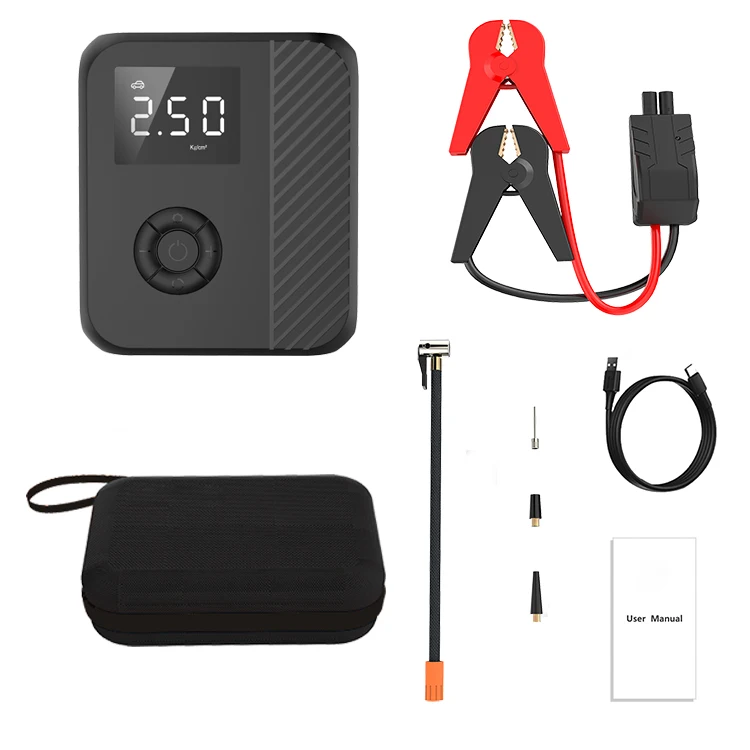 2022 New Portable Jump Starter with air Pump air Pump for Car Bike Ball  Tire Inflator