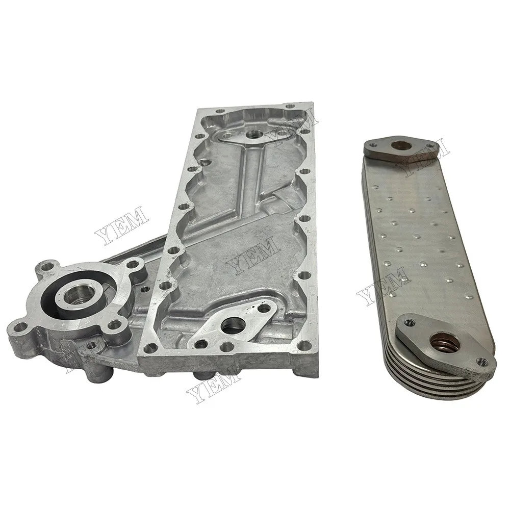 Compatible for Mitsubishi 6D95 Oil Cooler Core With Side Covers Industrial Engine Parts 5