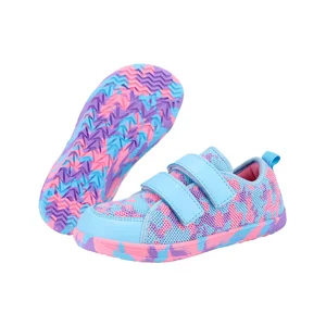 Babyhappy Patent Natural Foot Shape Leather Kids Baby Barefoot Walking Zero Drop Shoes Ergonomic Sneaker