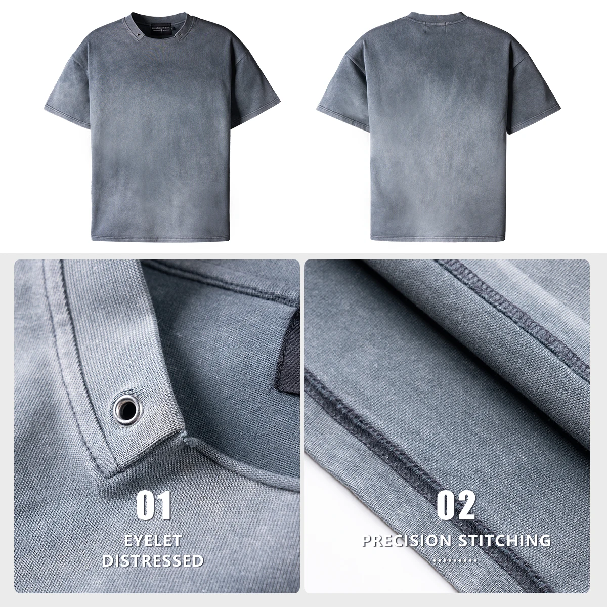 product mens 100 cotton t shirt custom logo desgin heavyweight luxury quality oversized blank drop shoulder t shirt for men-2