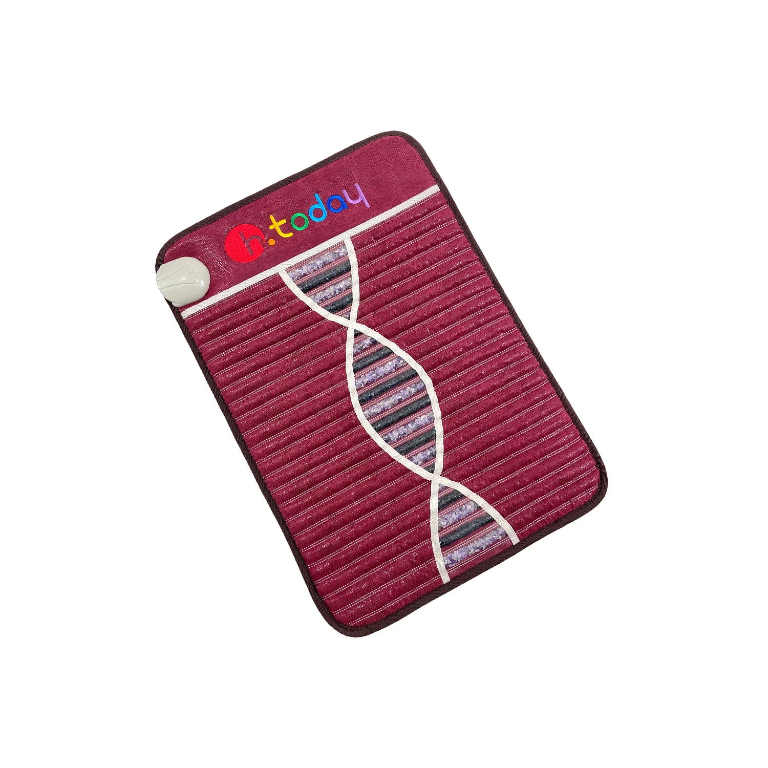 Small Non-Magnetic Wire Amethyst Negative Ion Massage Cushion Comfortable Fabric with Natural Amethyst Heating Pad