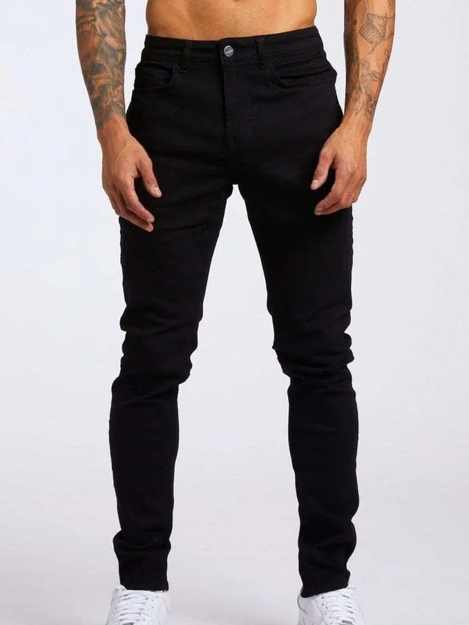 Clothing Manufacturers High Waist Small Leg Slim Fit Black Blue