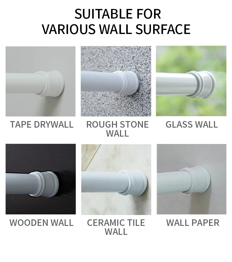 Adjustable Stainless Steel White Multiple Function Rustproof Bathroom