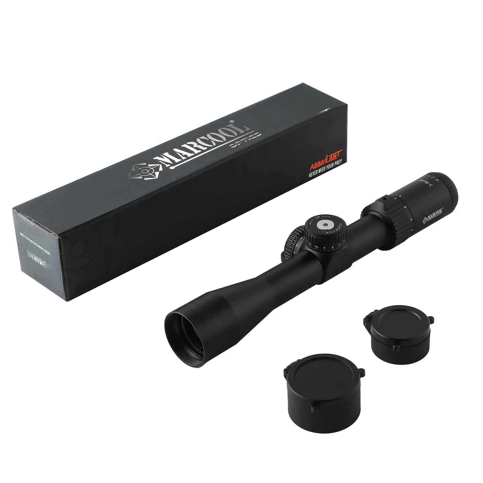 Marcool 3-9X40 Hunting Scope Optical System Second Focal Plane Capped Scope Hunting Shockproof
