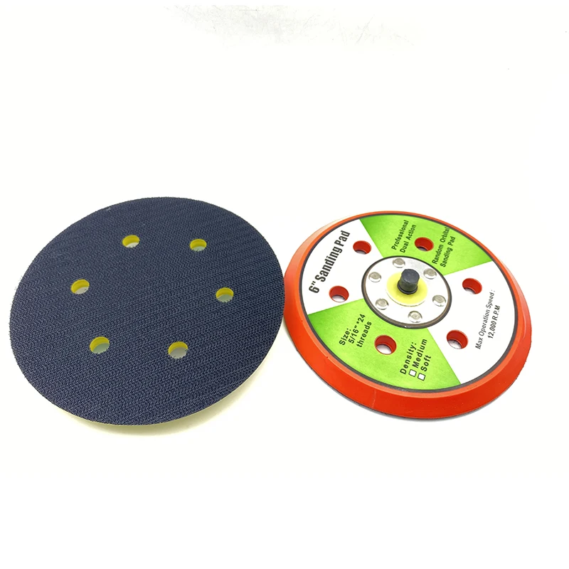 Mirka 916GV 6 Inch 44-Hole Grip Faced Hook & Loop Vacuum Sanding Discs, 6 Pack