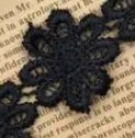 Оптовая продажа, Полиэстеровая кружевная нашивка в виде маргариток, Цветочная кружевная отделка