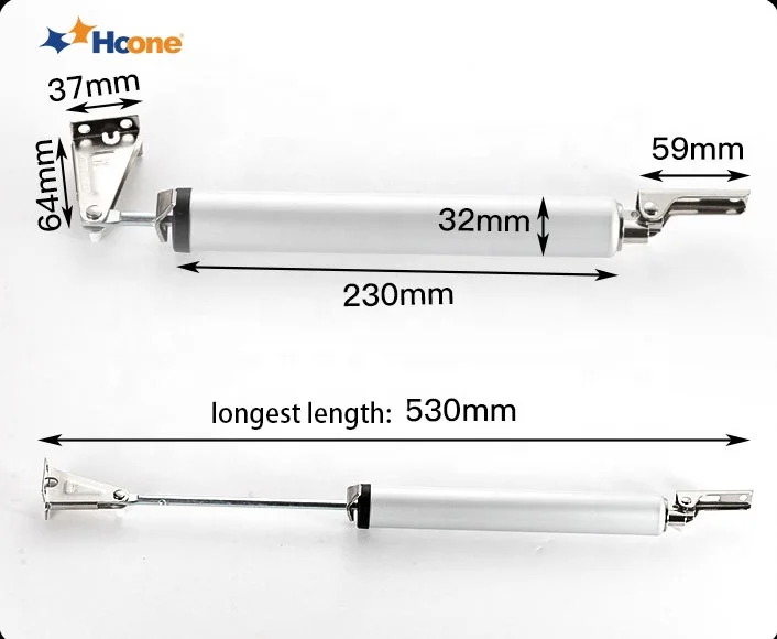 Hoone Aluminum Alloy Adjustable Speed Buffer Auto Door Closers 35kg
