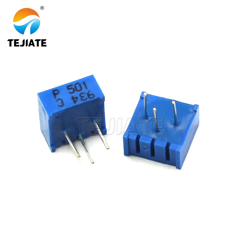 3386P precision adjustable resistor 10k speed yellow horizontal 1 megohm wiper pin 202 potentiometer