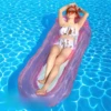 Transparent powder wave floating row