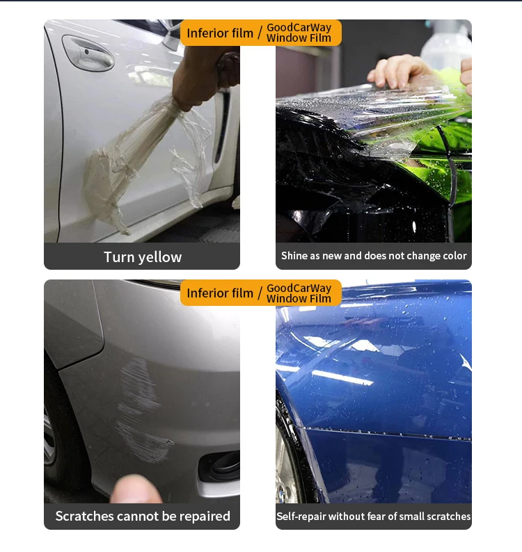 Goodcarway Self Healing Tph Ppf Car Film Clear Transparent Car Body ...