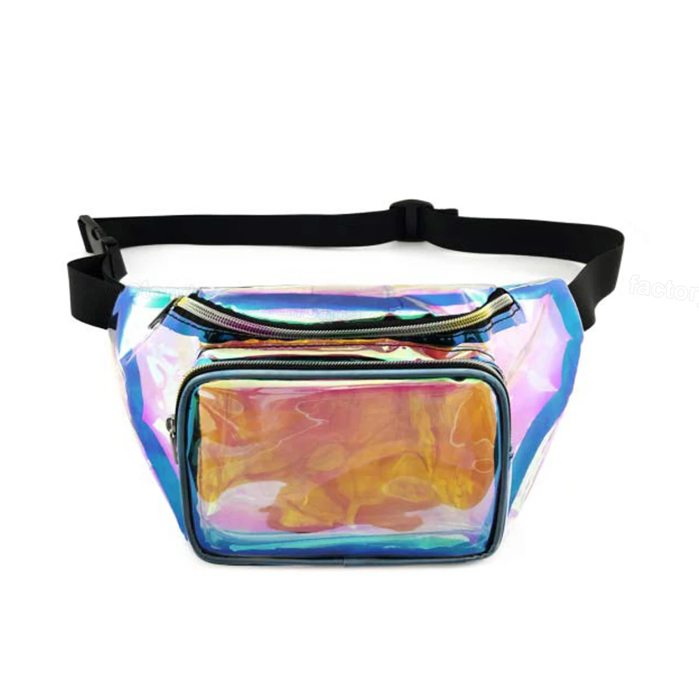 YFP-08 Festival Brillant Arc-En-Ciel Néon Sac de Taille Sac Banane