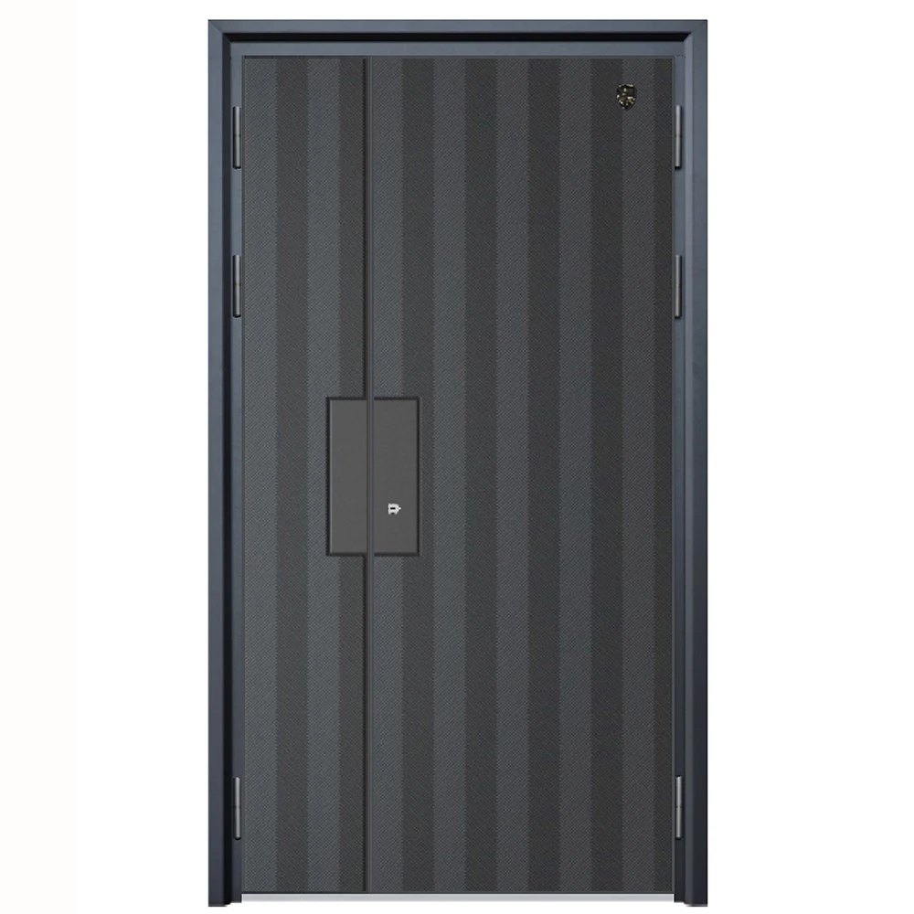 Villa Entrance Steel Doors With High Security Windproof Metal Aluminum Gate Doors Fence Metal Doors
