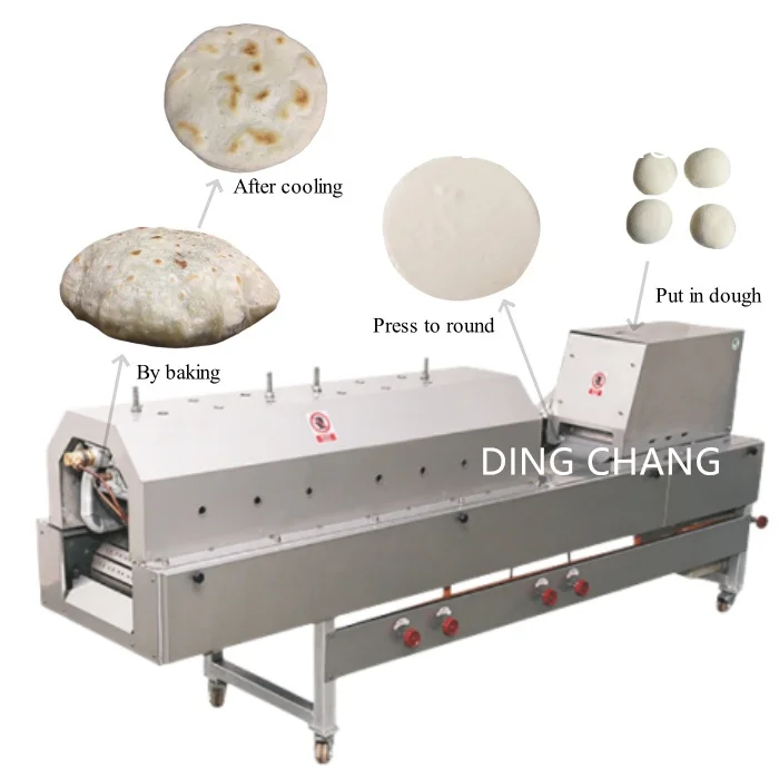 High Efficiency Roti Chapati Making Machine Paratha Production Line Automatic Tortilla Press Machine Flat Bread Maker Machine