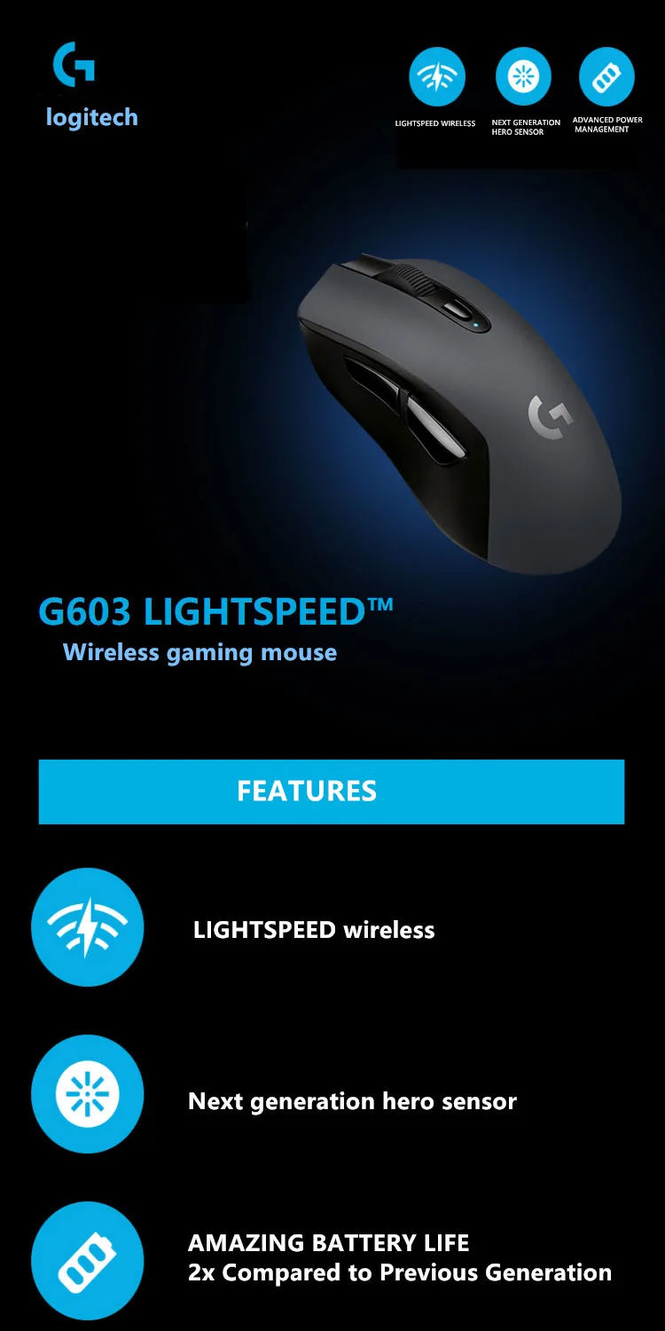 logitech g603 dpi levels