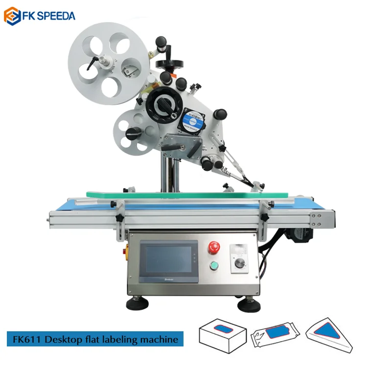 Fkspeeda Desktop Automatic Flat Labeling Machine Labeler Plane Label