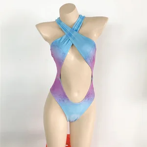 Customized One Piece Bikini Women Halter Brazilian Swimwear Beach Wear Sexy Swimsuits