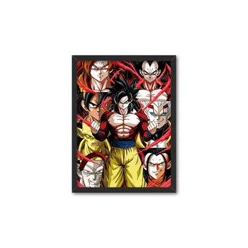 32 Designs Wholesale Custom Ecofriendly Dragon ball z 3D Flip Changing Manga Printing Pictures  Holographic Anime Posters Frames