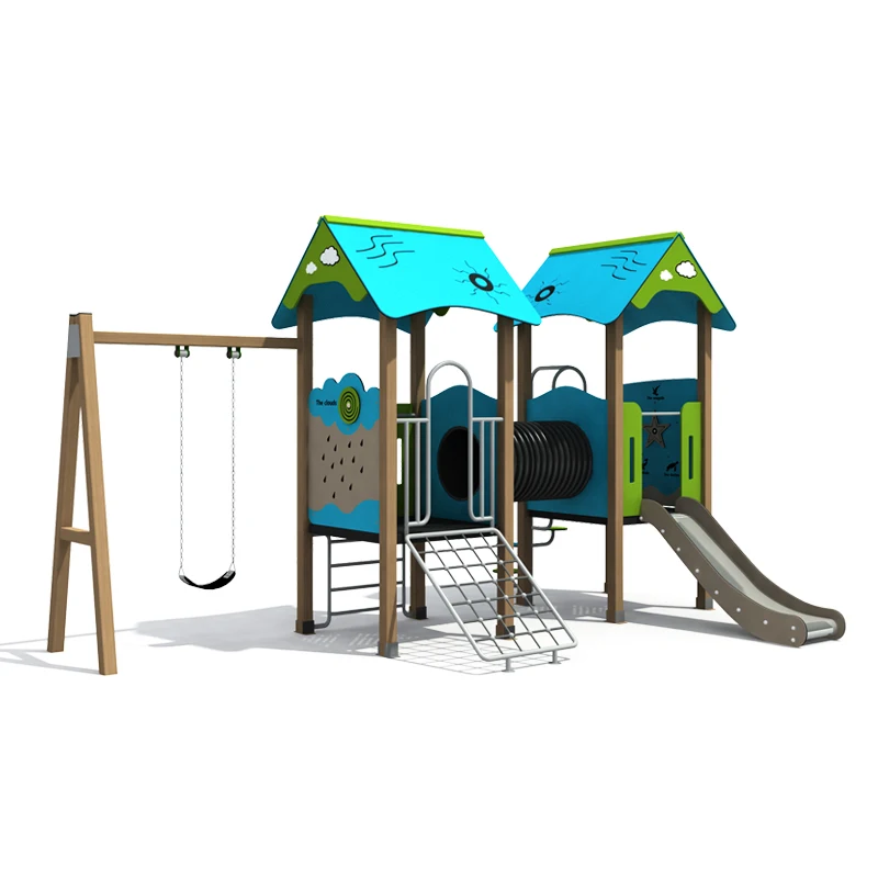 Children's Playground with Slide Toddler Climbing Swing Set Large Outdoor Play Equipment Can Be Applied to Schools, Communities