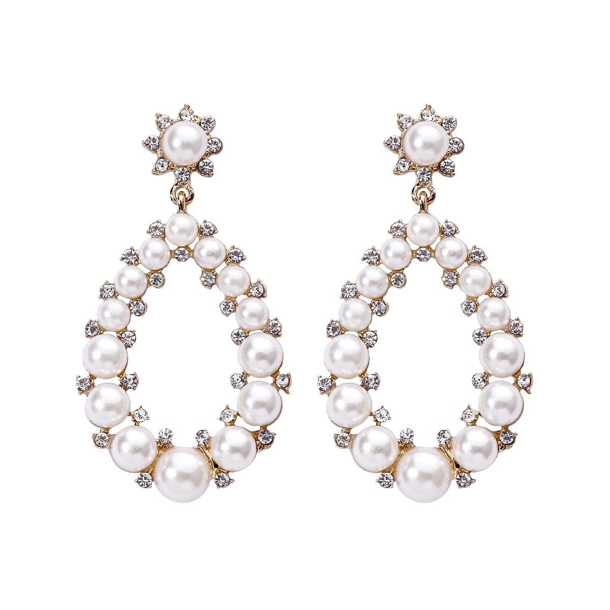 Wholesale Fashion Vintage Baroque Pearl Earrings Imitation Pearl Drop ...