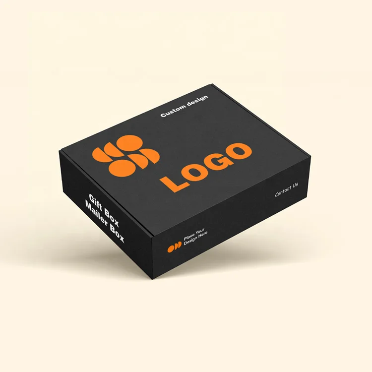 New High Quality Custom Own Brand Recycled Materials Eco-Friendly Corrugated Cardboard Logo Clothing Shoes Package Kraft Mailer