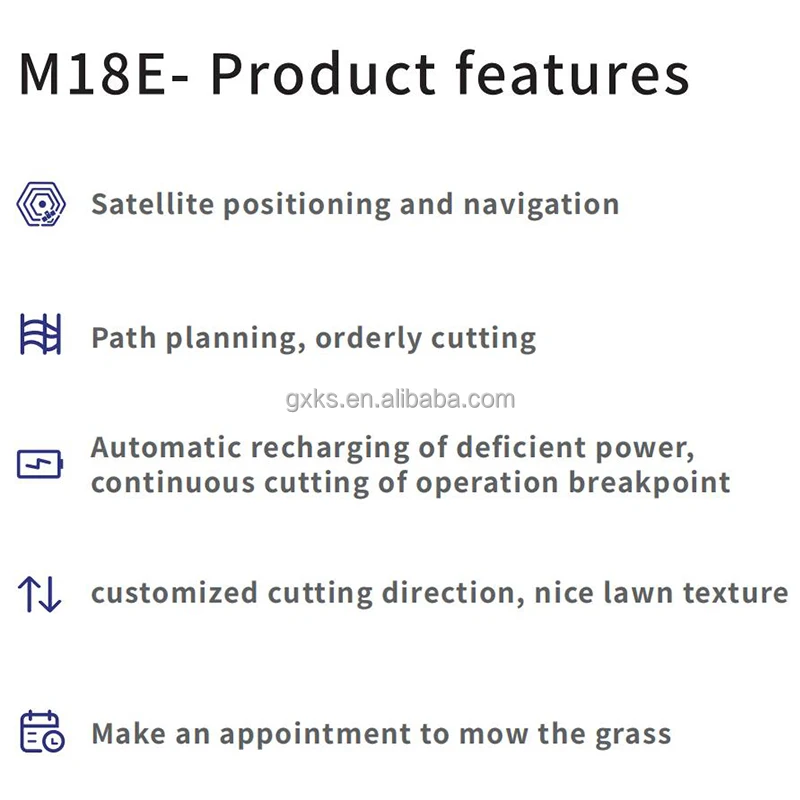 Smart Garden Battery Lawnmower Robot Automatic Remote Control Lawn