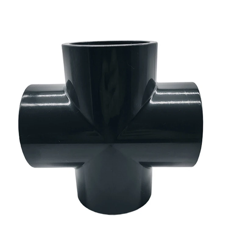 PN16 110mm Plastic UPVC PVC Pipe Fitting 4 Way 4-Way Connector Cross Joint Tee 4 Way PVC Fitting