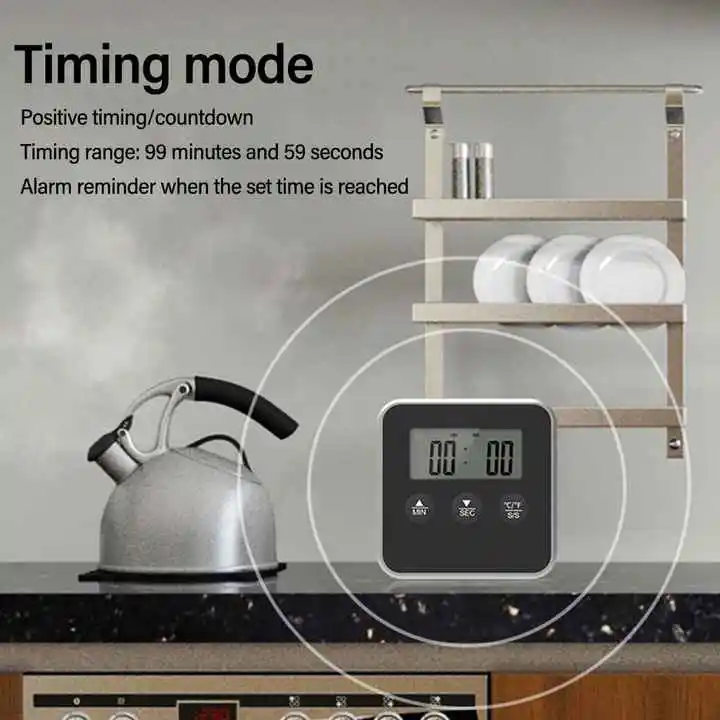 Hot Sale Durable Cooking Thermometer Touch Screen Stainless Steel Digital Meat Electronic Food Thermometers with Timer