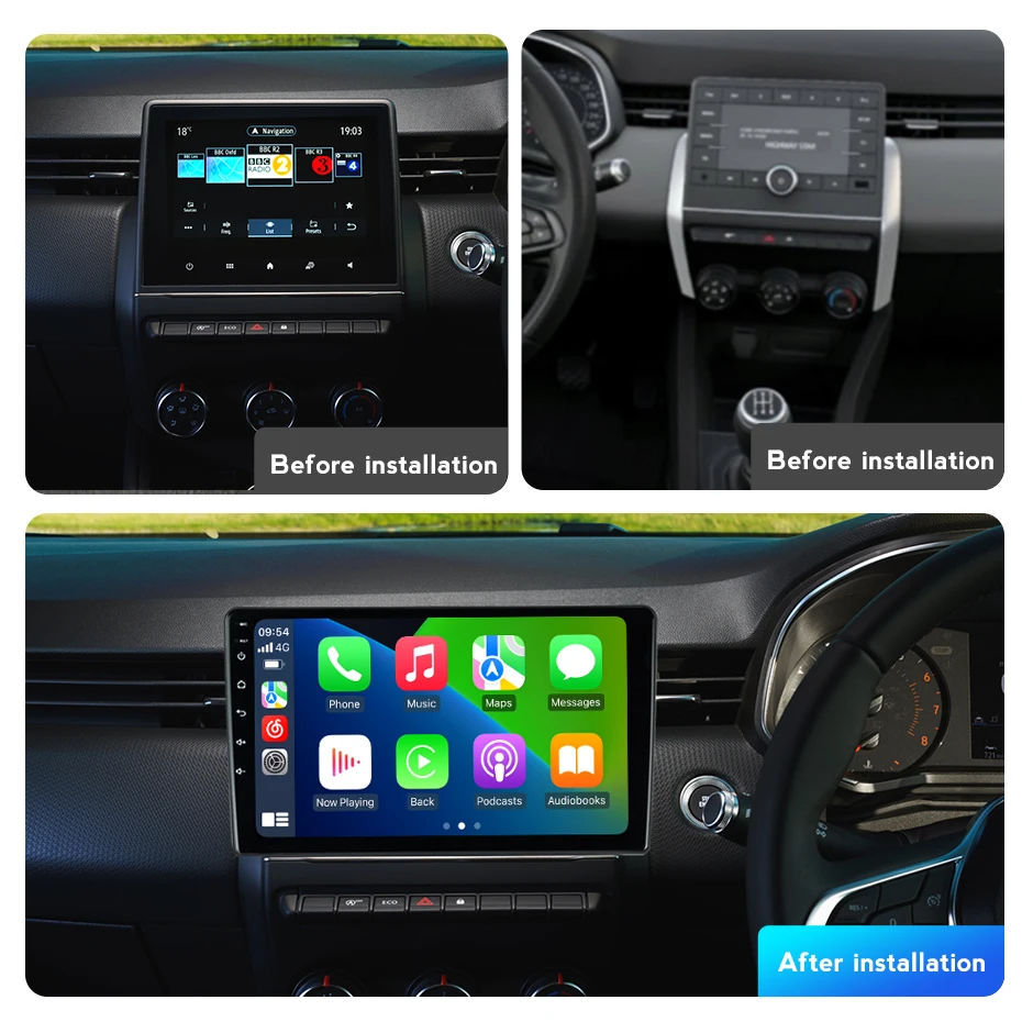 Mekede Android11 Touch Screen Android Car Radio for Renault Clio 5 2020 Car Audio with Steering Wheel Control Bt GPS Dsp