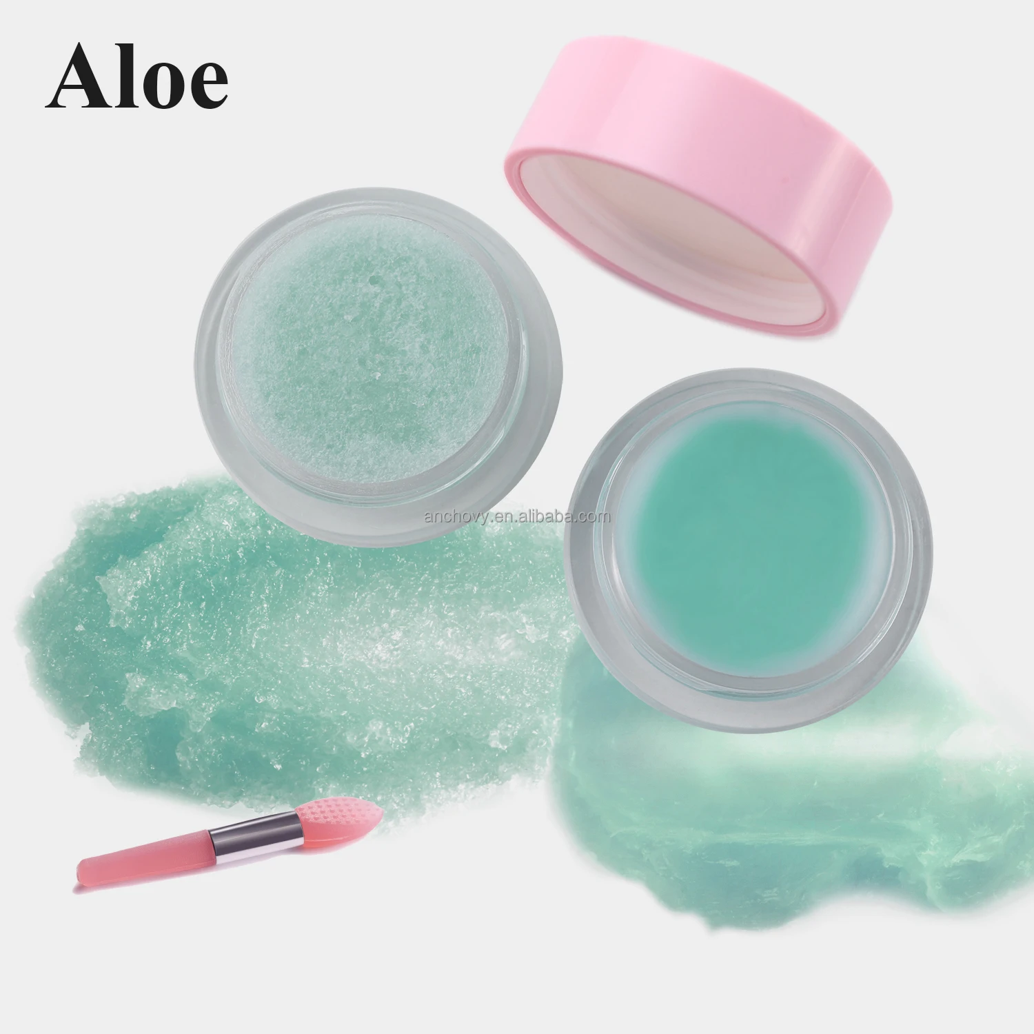 Msg01a Pink Vegan Wholesale Lip Balm And Scrub Sugar Strawberry Lip