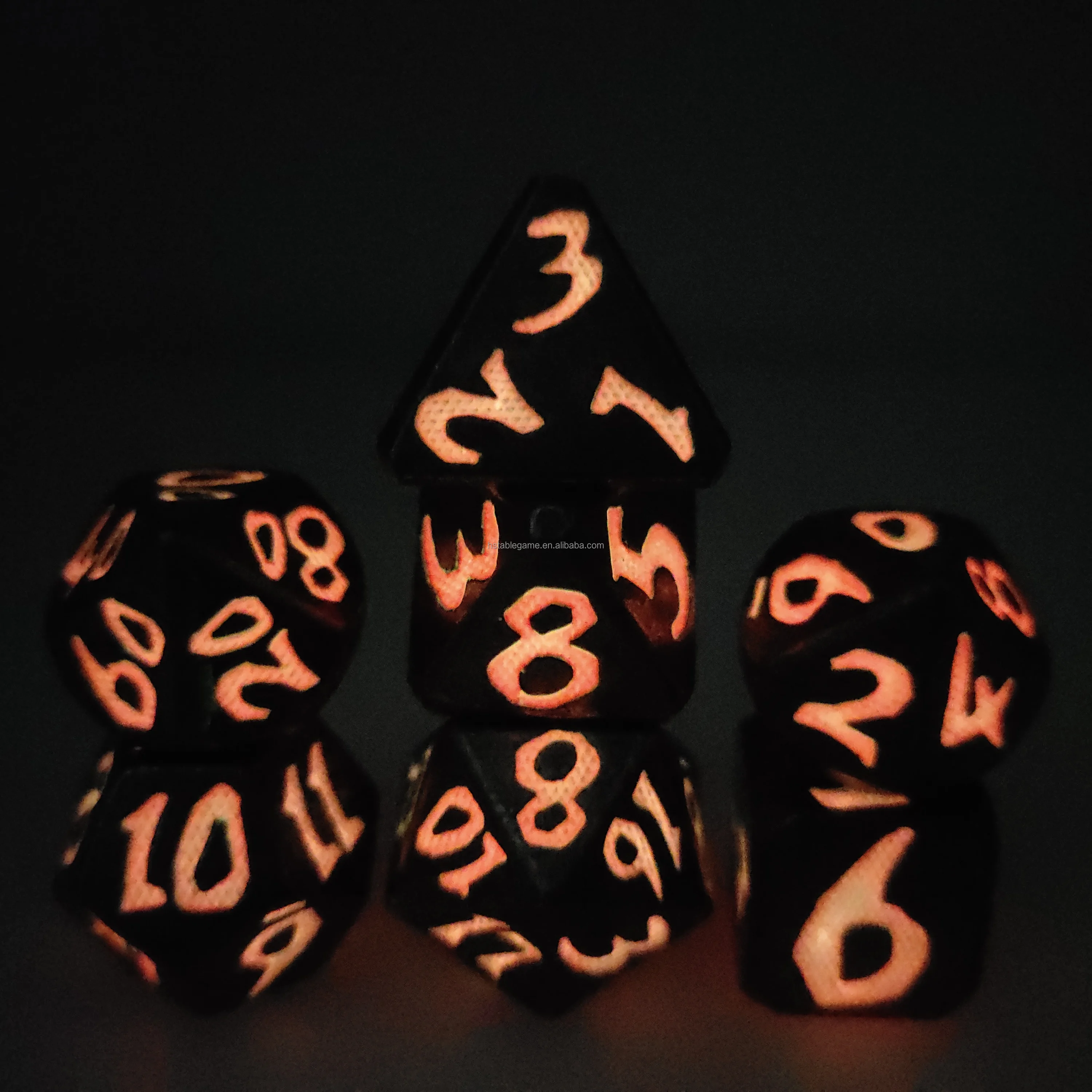 Hs Hot Sales Metal Polyhedral Dnd Dice Dungeons And Dragons Dnd Table