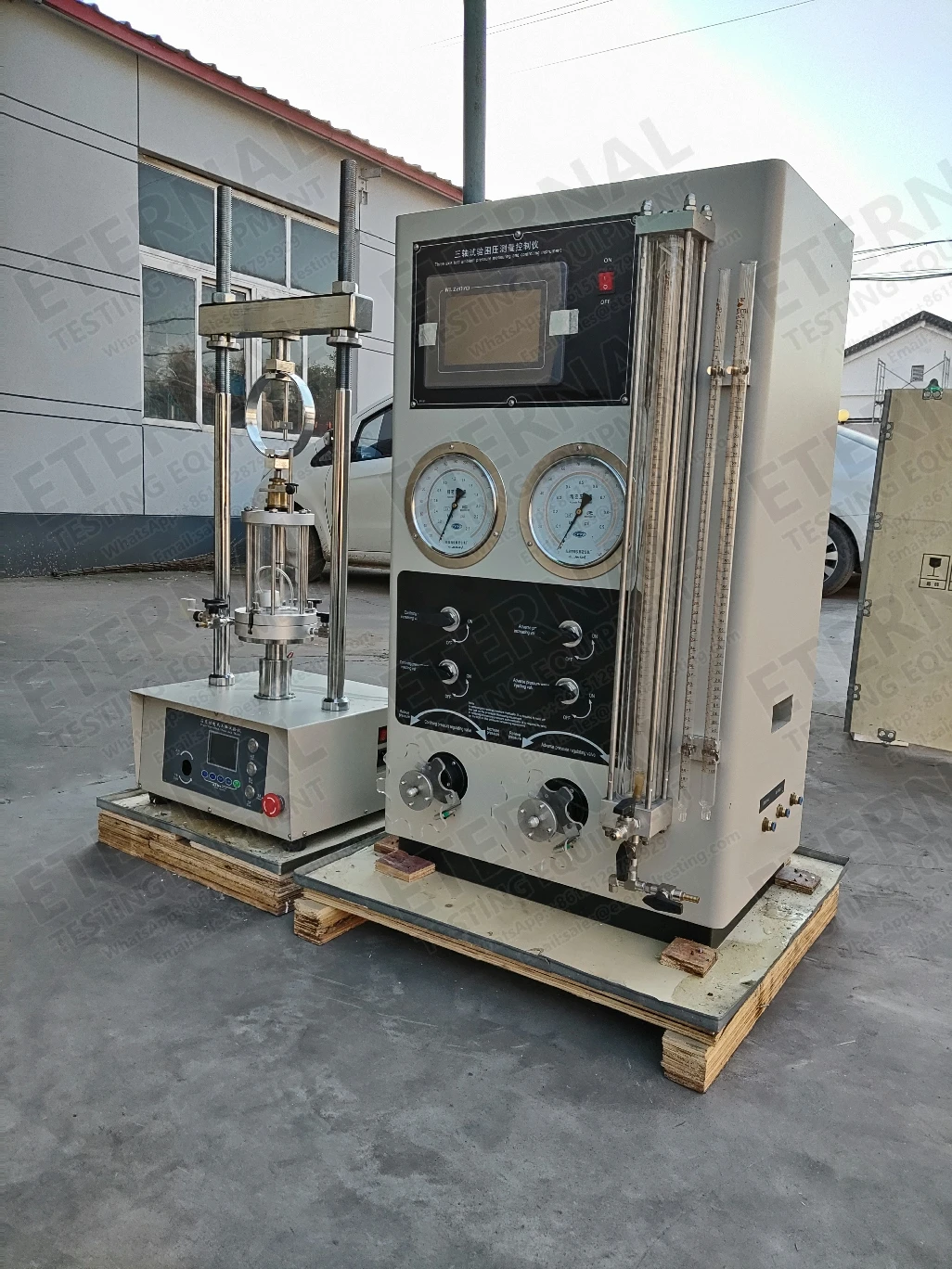 10kN Strain Controlled Bench Light Duty Triaxial Test Apparatus