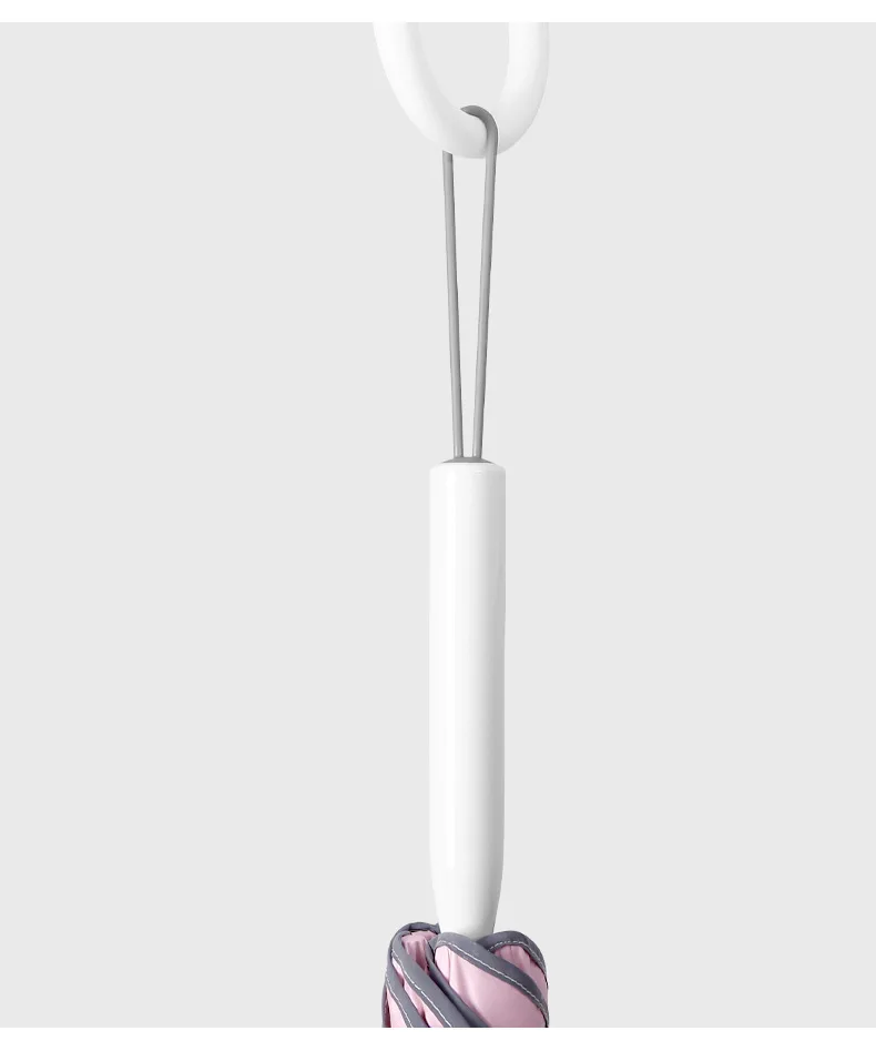 Promotion advertising  rounded  reflective windproof rain light golf straight umbrella custom logo