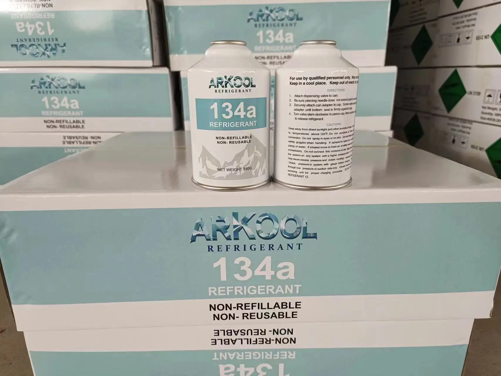 R134a Gas 300g 340g 500g Small Can 99.99 Purity 134 134a R134a