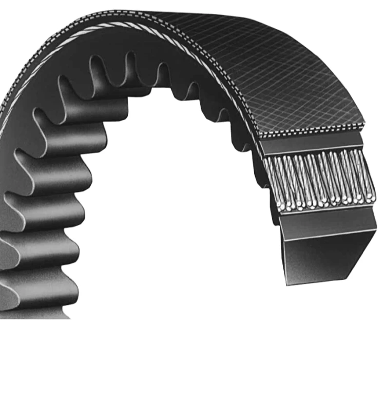 T Type Variable Speed Drive Rubber Pulley V Belt Cogged Raw Edge V Belt