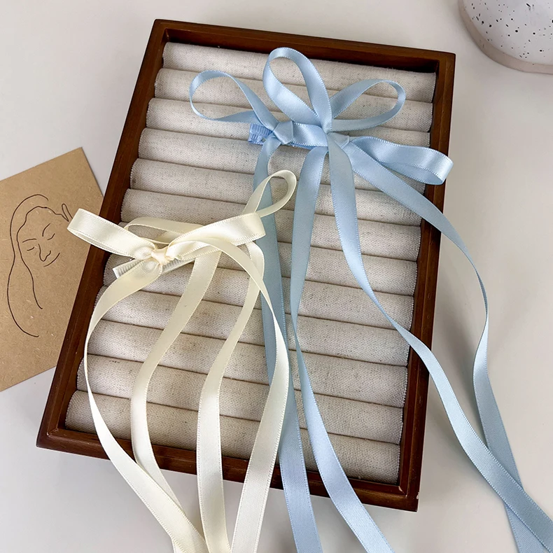 MISSNICE Hair Ribbon Bow Hairpin Ribbon Double Ponytail Cute Headwear Fashion Hair Tie Headwear Hairpin Hair Accessories