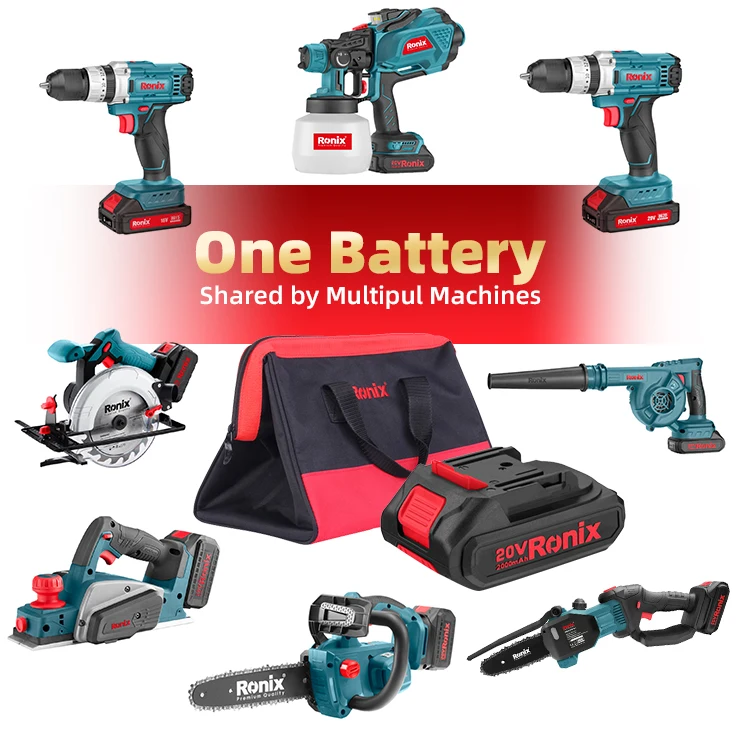 Ronix Professional 89 Series Electric Power Tool Combo Kit 20v