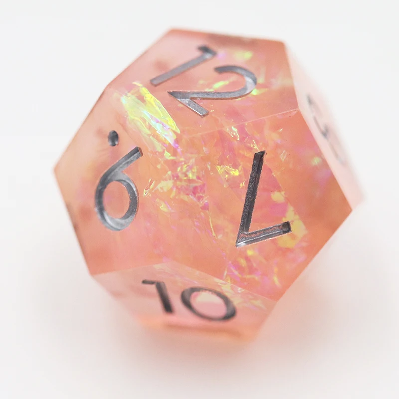 Custom 16mm Polyhedral Resin Dice Set for Dnd RPG Handmade Dnd RPG Accessories details