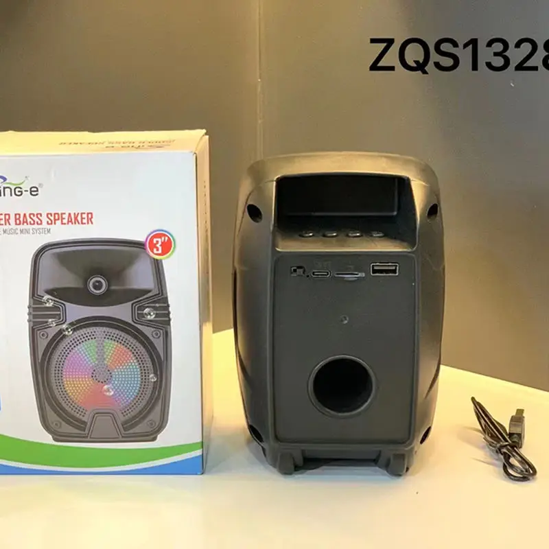 Subwoofer Small Speaker With Good Bass ZQS1328 Inch Portable Super