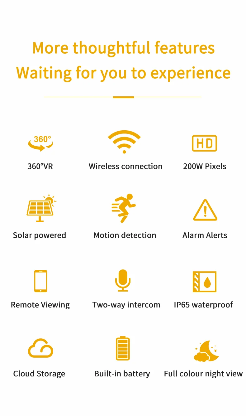 Solar Powered Outdoor IP65 Waterproof Night Vision TF Card 4G Camera