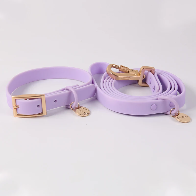 Wholesale Soft Pvc Waterproof Dog Buckle Collar Leash With Name Tag