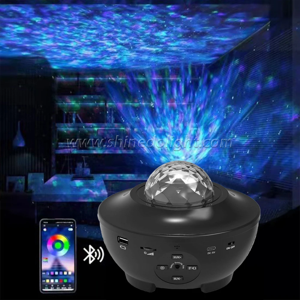 Smart Laser Starry Sky Night Light Projector Bt Music Speaker Galaxy