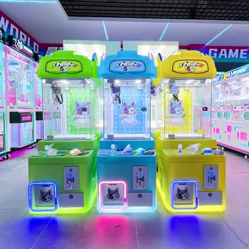 Interactive New Design Coin-Operated Claw Crane Family Entertainment Animated Screen Doll Machine