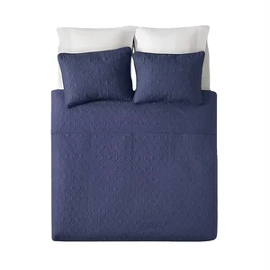 Premium Quality Microfiber Polyester Quilted Bedspread for Home Use King Size