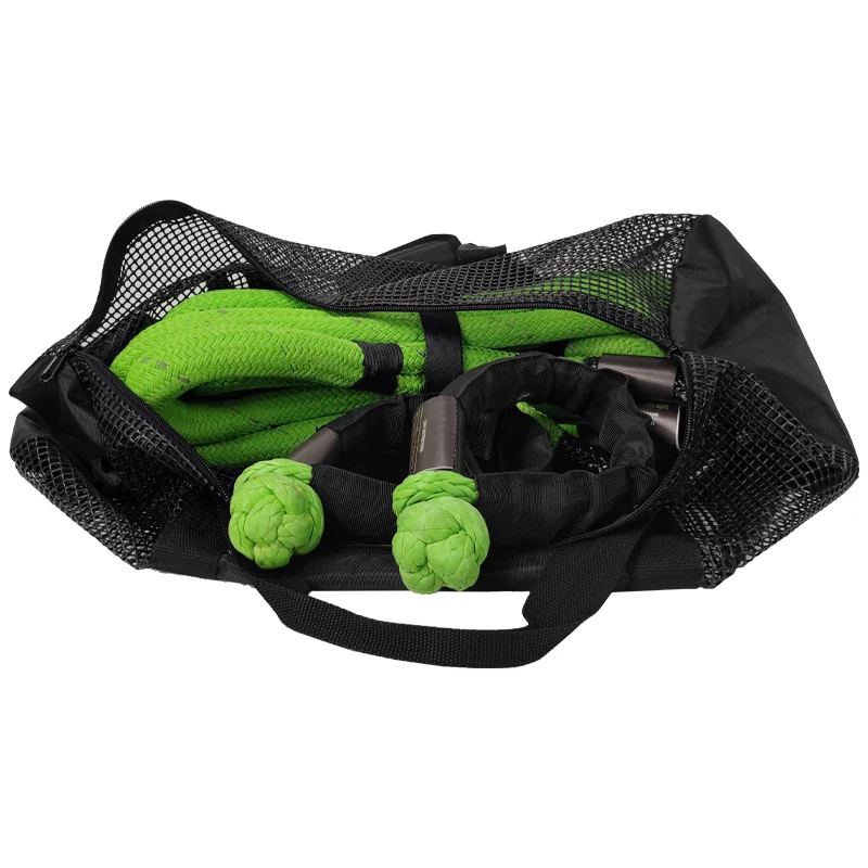 Светоотражающий кинетический буксировочный трос 25 мм 9 м сверхпрочный Двойной нейлоновый Плетеный с мягкой